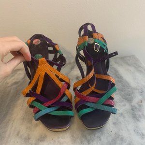 Diane Von Furstenberg DVF Cali-Colored Heels